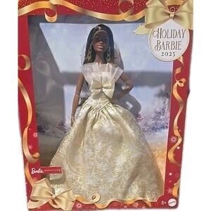 Barbie Signature 2025 Holiday Doll African American JBH96 NEW 6+